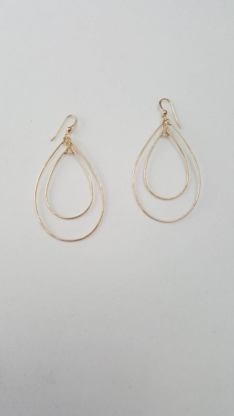 Large Double Oval Earrings