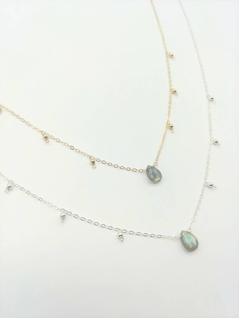 Dainty Labradorite Gemstone Necklace