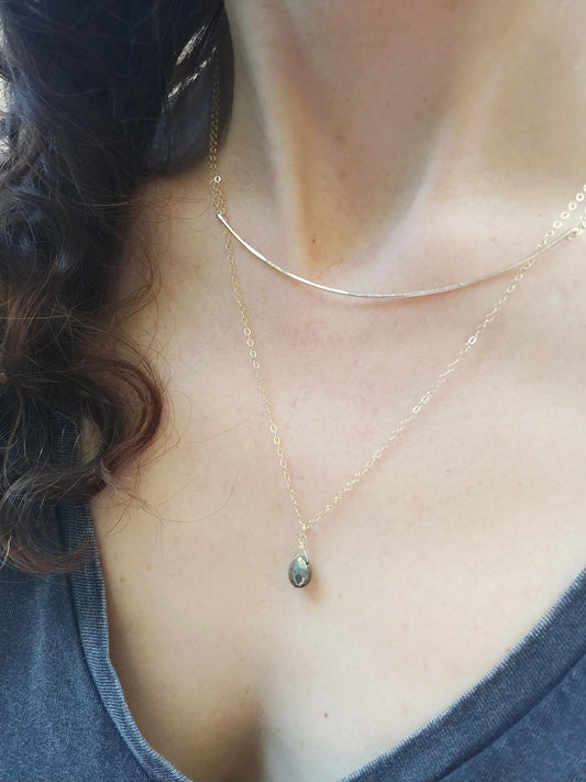 Pyrite Gemstone Necklace