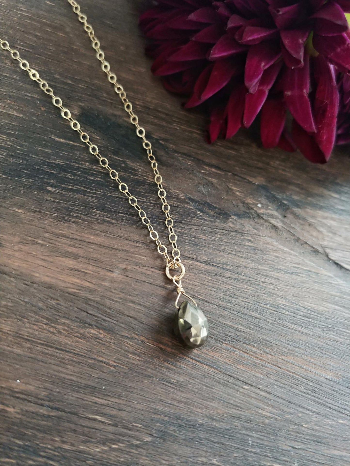 Pyrite Gemstone Necklace