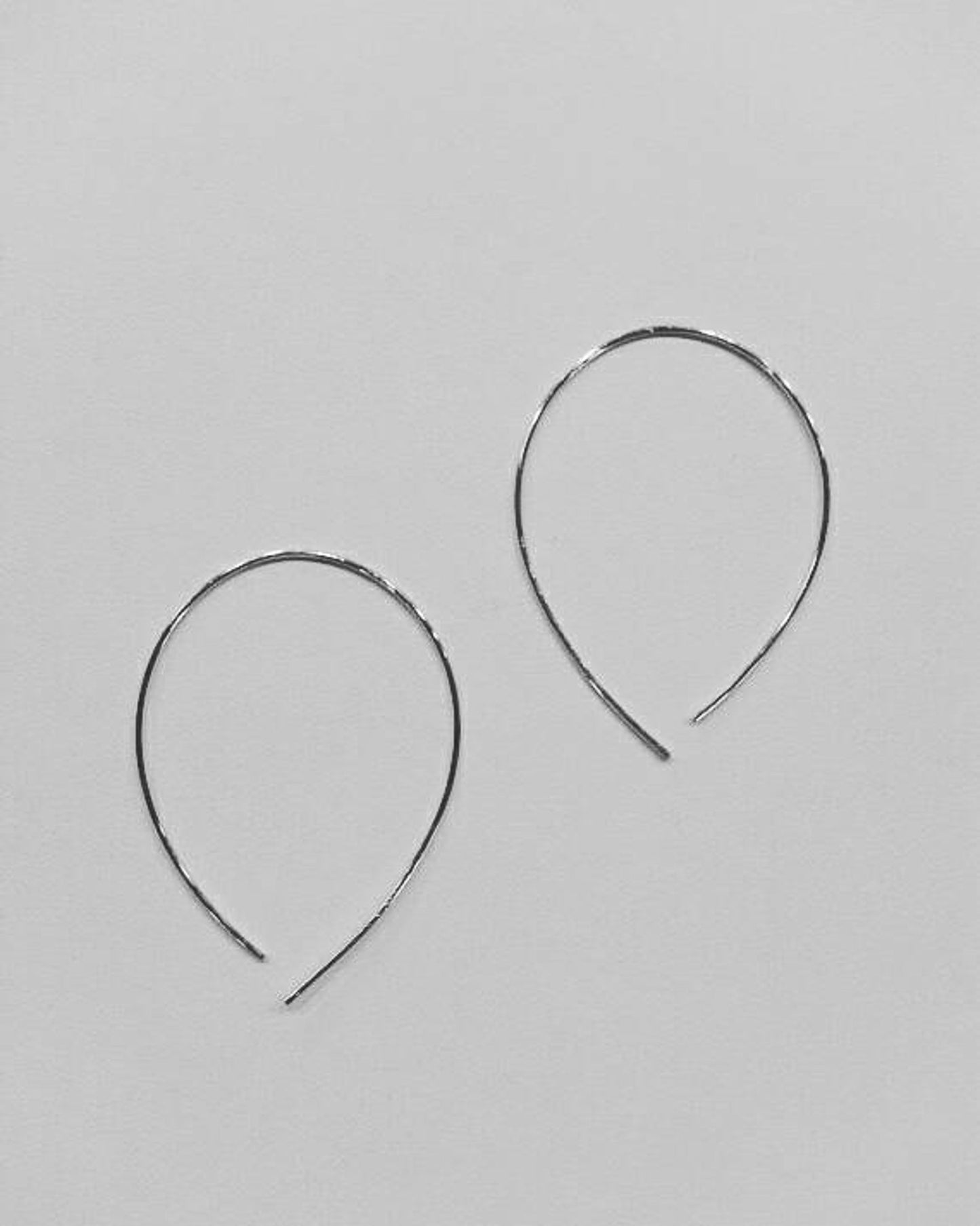 Pull Through Open Circle Earrings